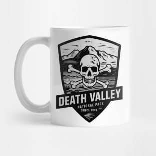 Death Valley National Park Emblem With Skull Mug